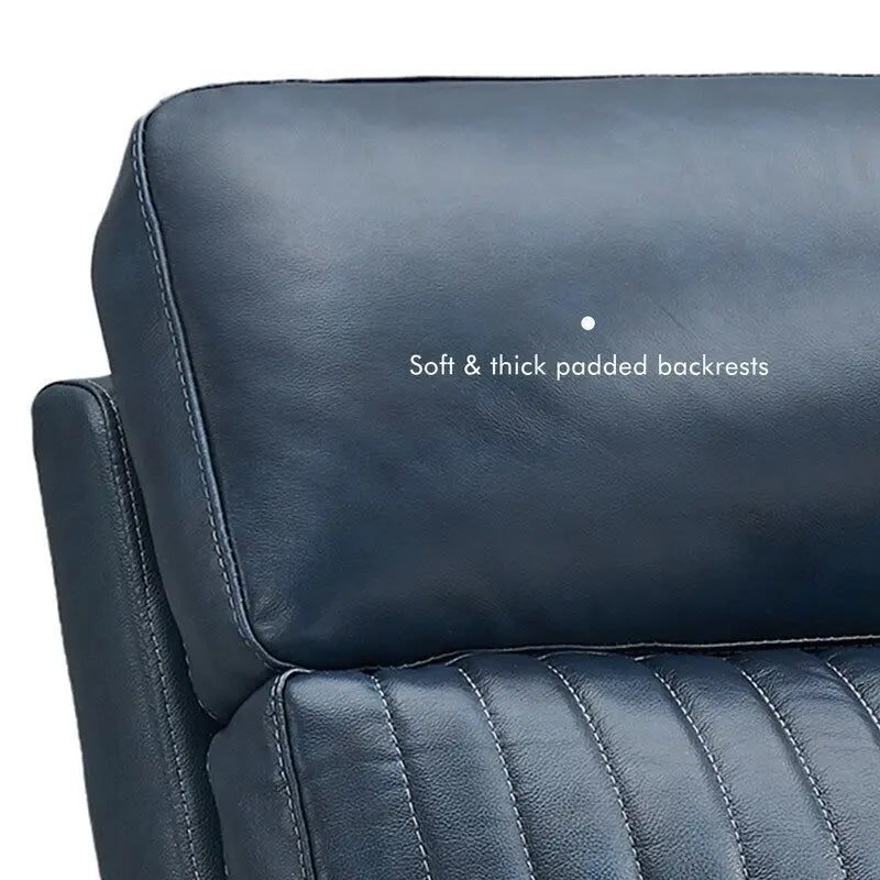 Canapé inclinable électrique zéro gravité en cuir de 83,5 po avec appuie-tête et support lombaire électriques, ports USB et USB-C