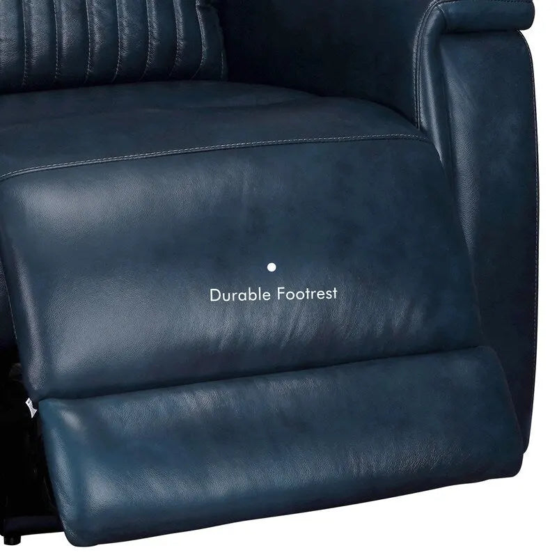 Canapé inclinable électrique zéro gravité en cuir de 83,5 po avec appuie-tête et support lombaire électriques, ports USB et USB-C