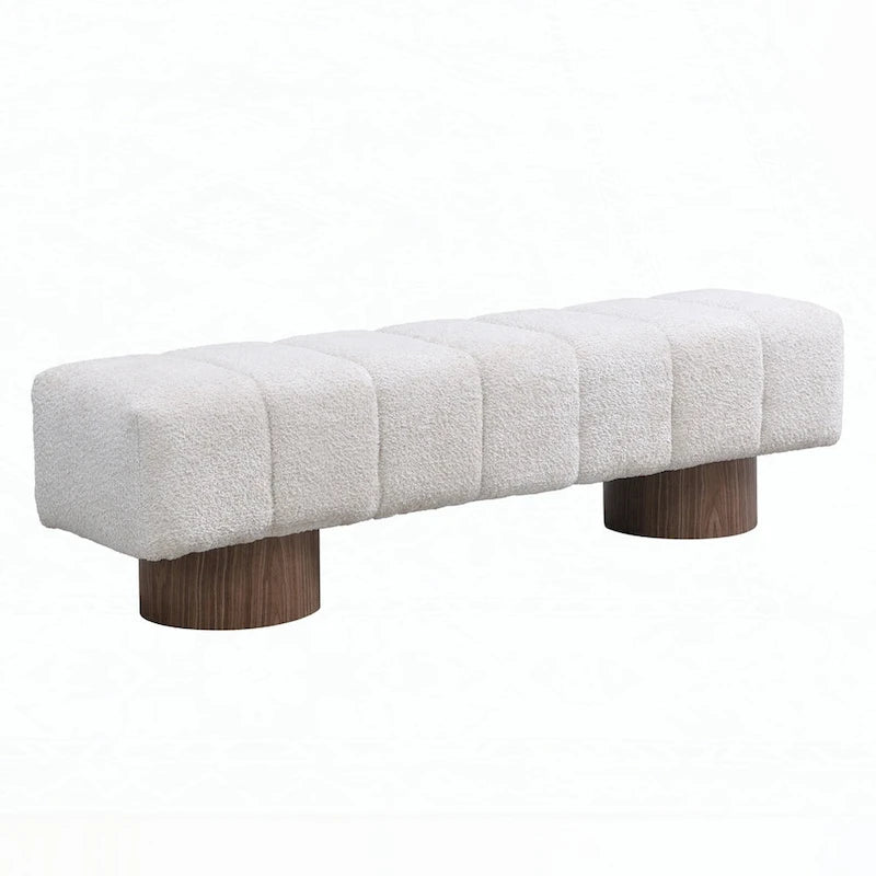 Banc ottoman d'entrée en bout de lit sans assemblage