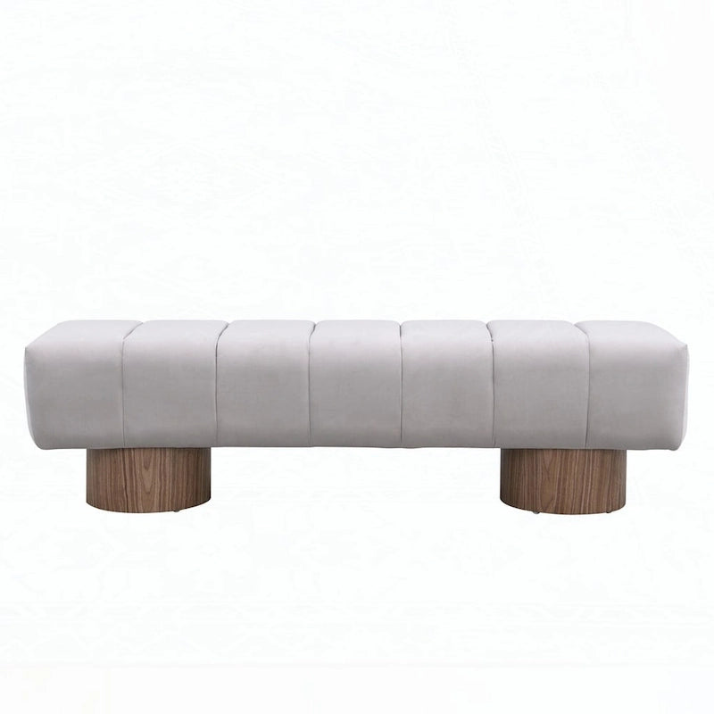 Banc ottoman d'entrée en bout de lit sans assemblage