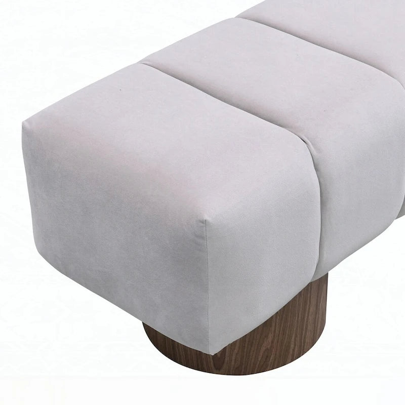 Banc ottoman d'entrée en bout de lit sans assemblage