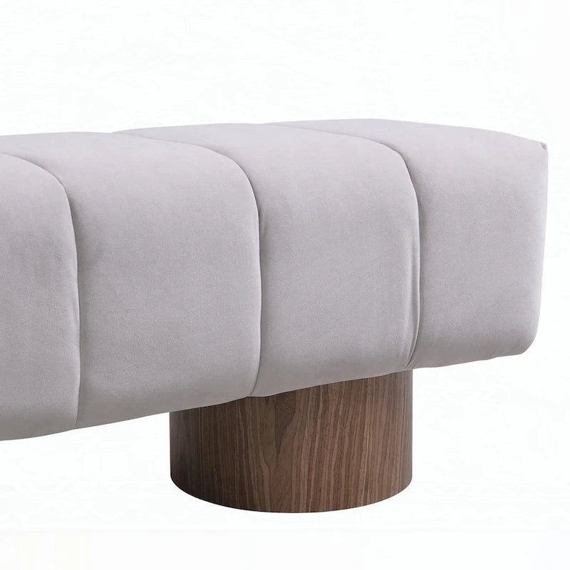 Banc ottoman d'entrée en bout de lit sans assemblage
