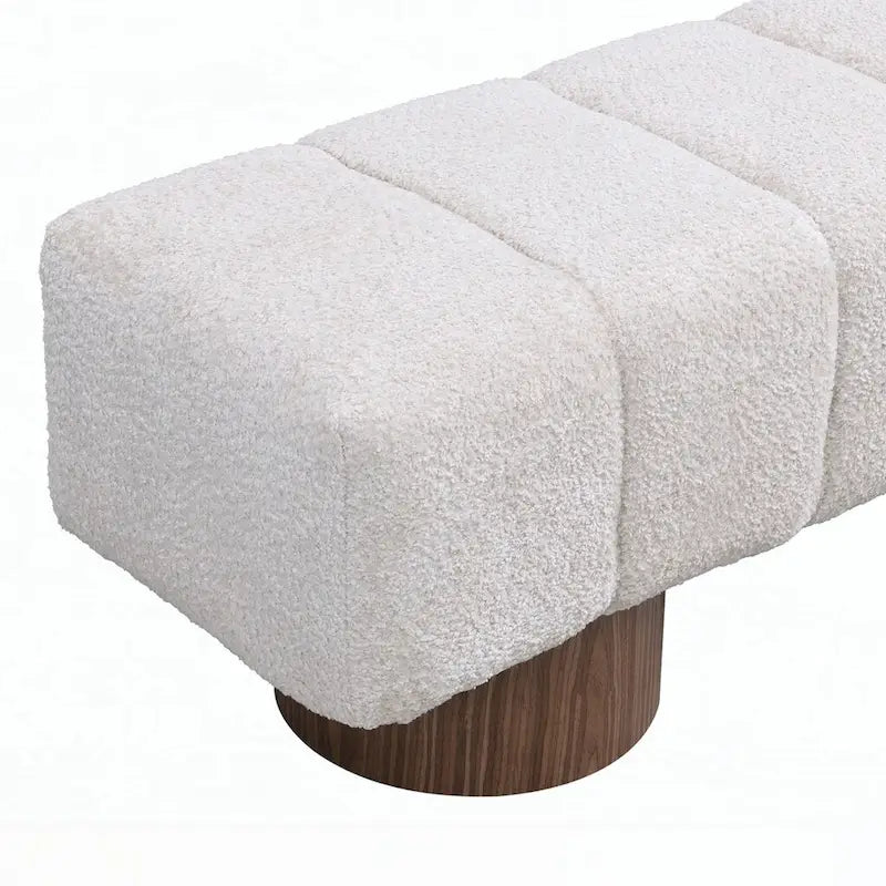 Banc ottoman d'entrée en bout de lit sans assemblage