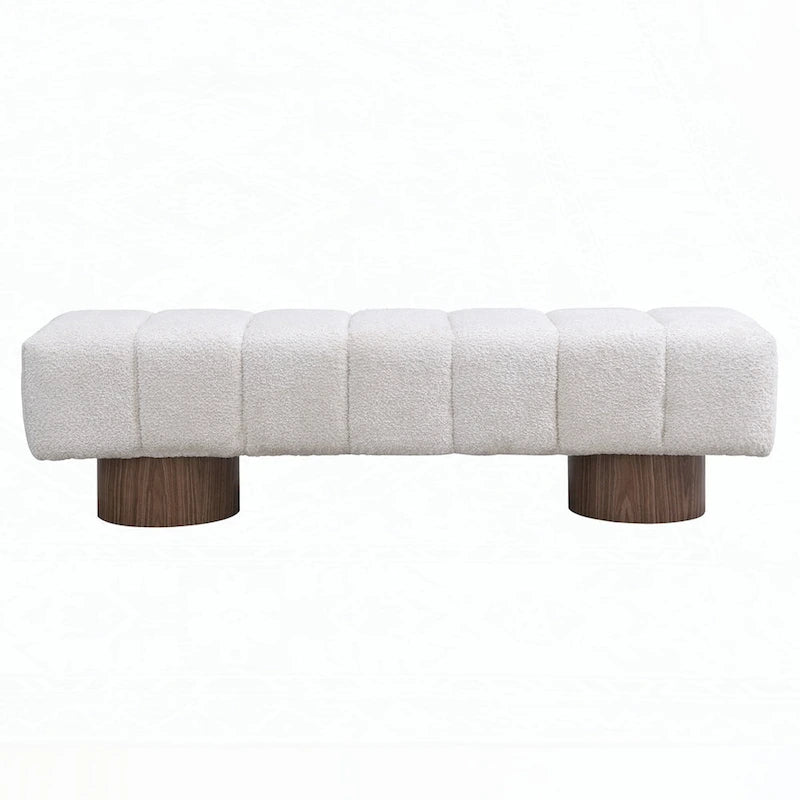 Banc ottoman d'entrée en bout de lit sans assemblage