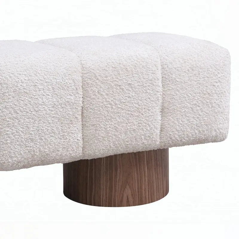 Banc ottoman d'entrée en bout de lit sans assemblage