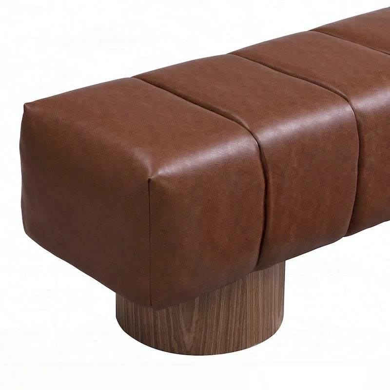 Banc ottoman d'entrée en bout de lit sans assemblage