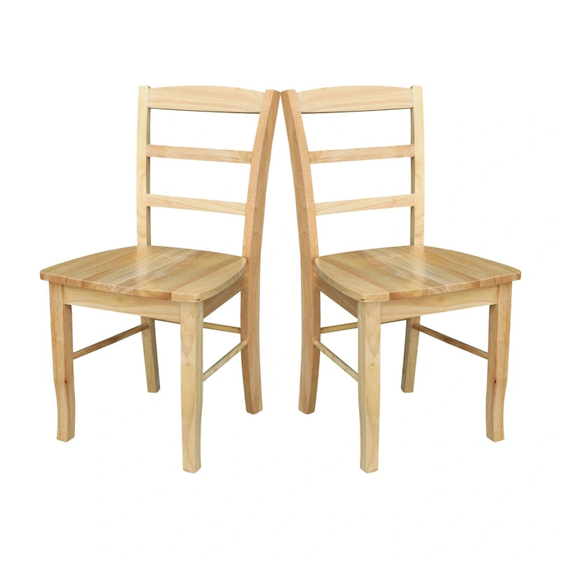 The Gray Barn Chaise de Salle à Manger Échelle en Bois Moonshine (Lot de 2)