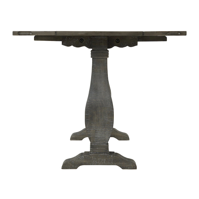 Table console de canapé escamotable sur pied en bois massif de 60 po