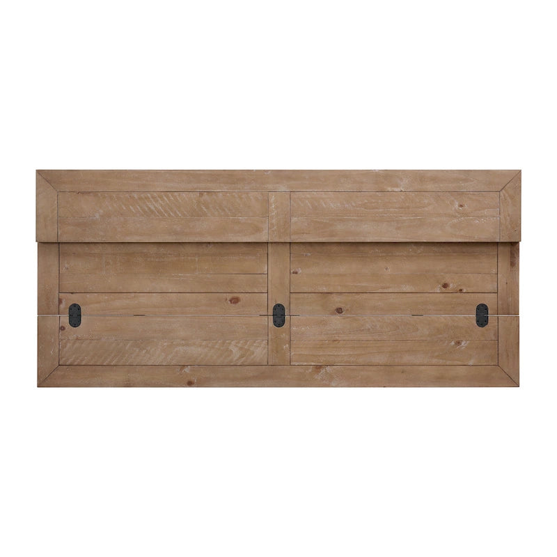 Table console de canapé escamotable sur pied en bois massif de 60 po