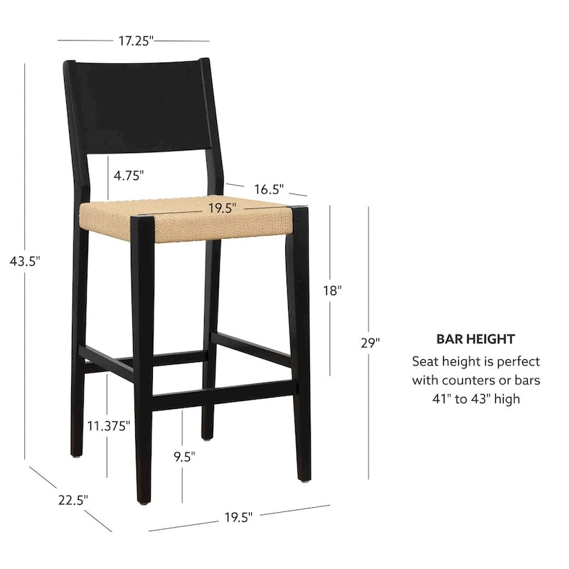 Tabouret de bar (lot de 2)