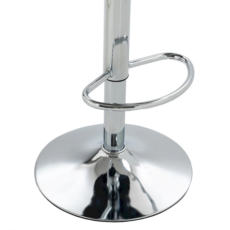 Tabourets de bar modernes en velours avec dossier (lot de 4)