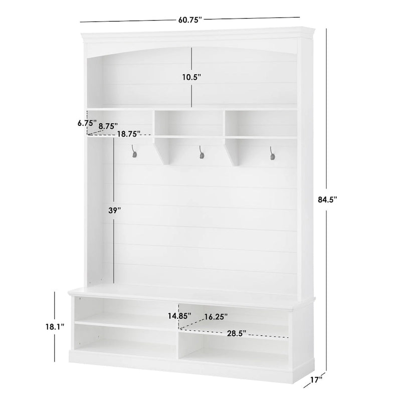 Armoire d'entrée en lambris