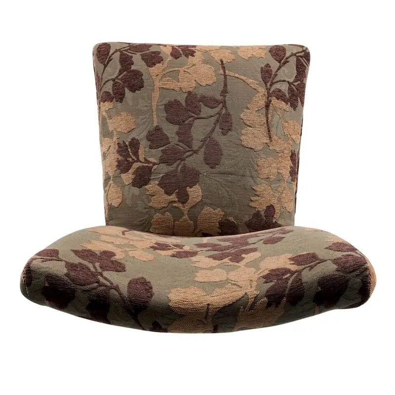 Chaise de salle à manger en chenille florale texturée sauge classique