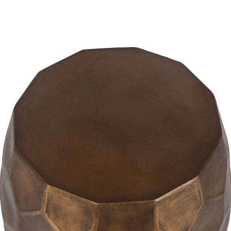 Table d'appoint ou tabouret d'extérieur rond en cuivre pour patio