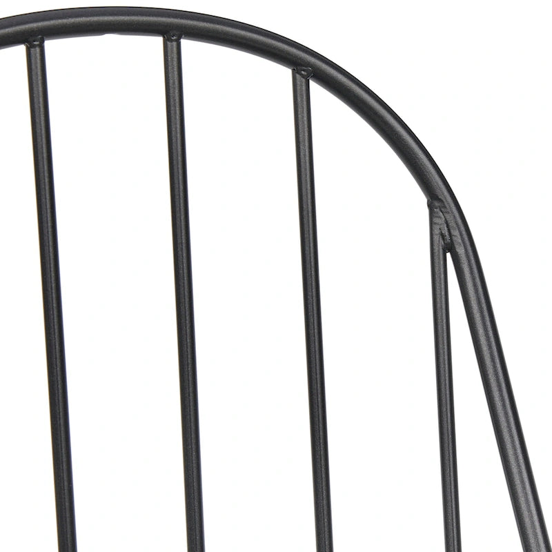 Chaises de salle à manger à barreaux en matériaux mixtes (lot de 2)