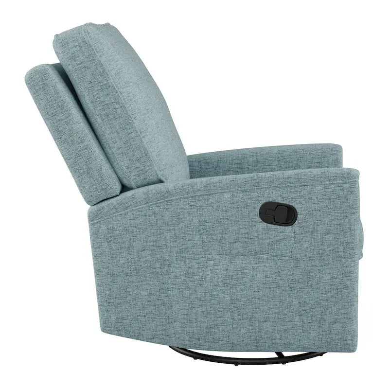 Fauteuil inclinable, pivotant et coulissant avec repose-pieds