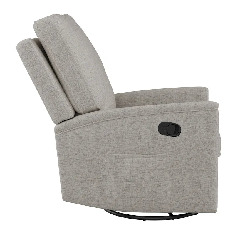 Fauteuil inclinable, pivotant et coulissant avec repose-pieds