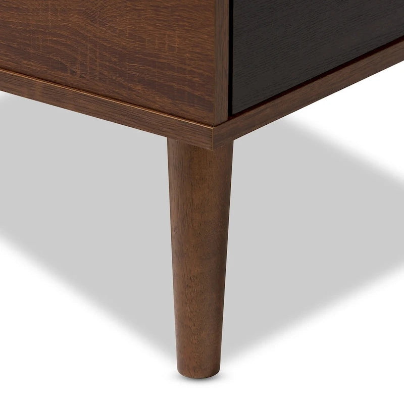 Banc à chaussures 1 tiroir du milieu du siècle par