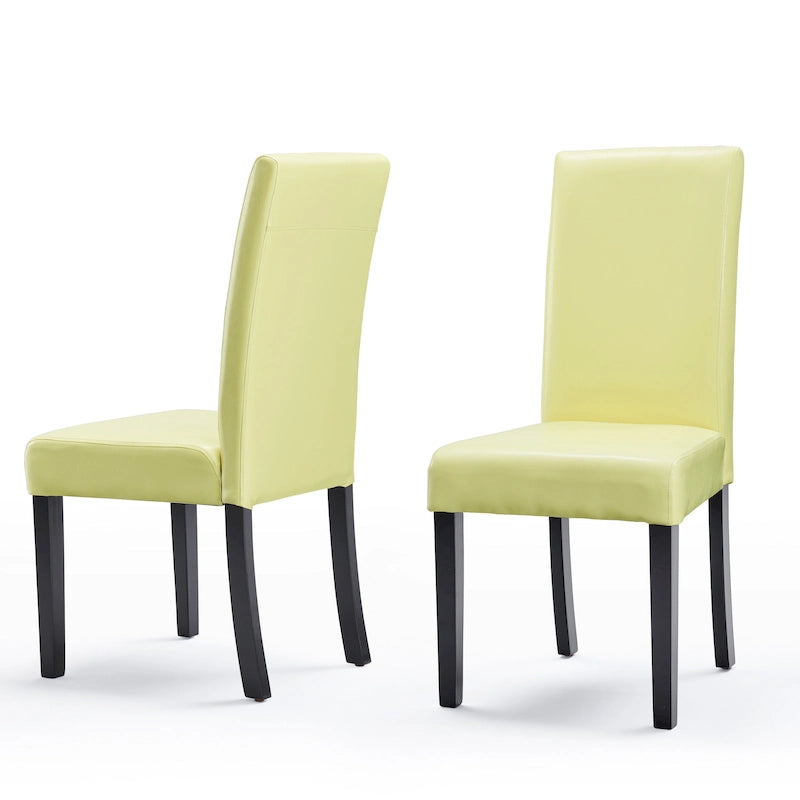 Chaises de salle à manger Parson en similicuir (Lot de 2)