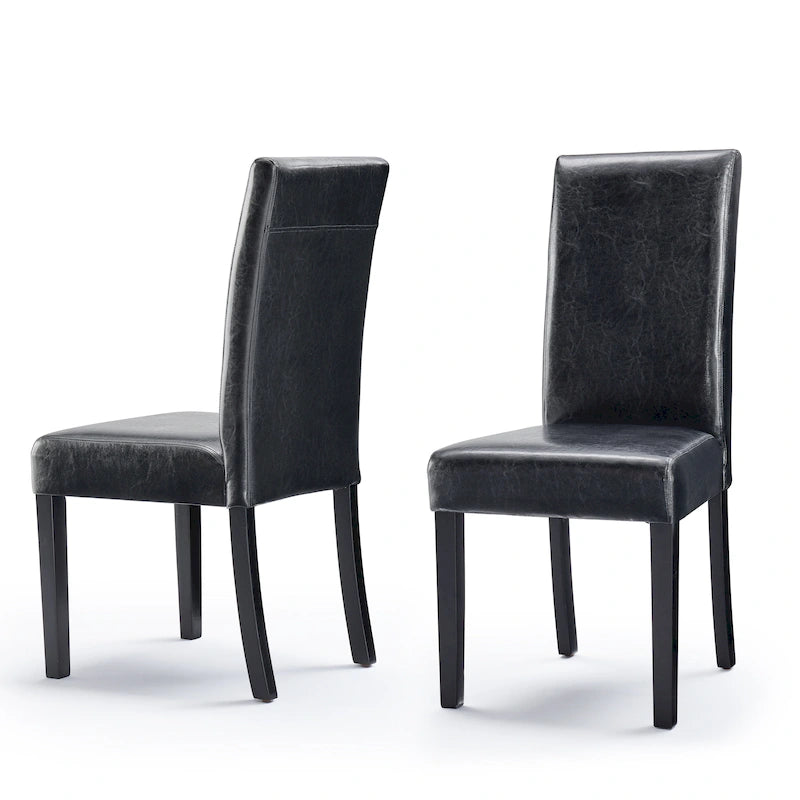 Chaises de salle à manger Parson en similicuir (Lot de 2)