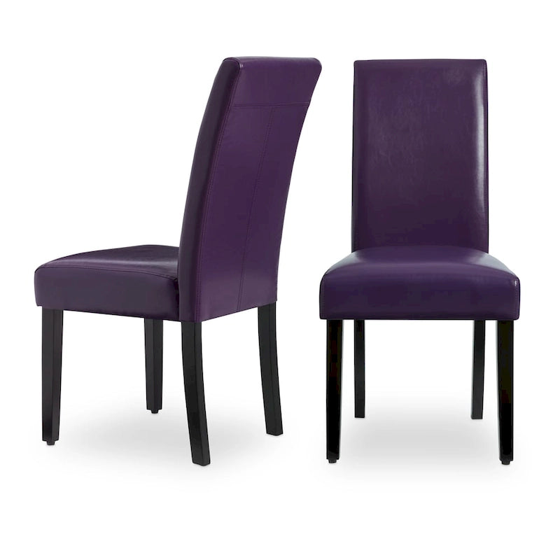 Chaises de salle à manger Parson en similicuir (Lot de 2)