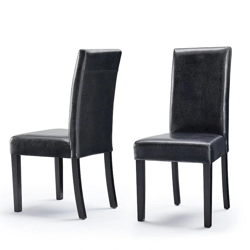 Chaises de salle à manger Parson en similicuir (Lot de 2)