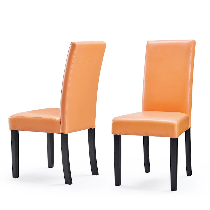 Chaises de salle à manger Parson en similicuir (Lot de 2)