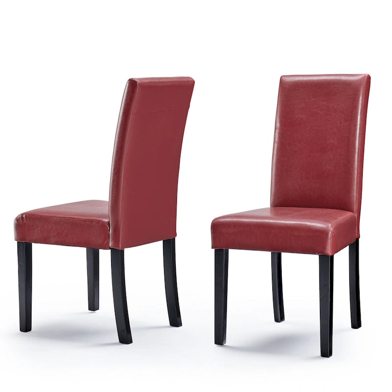 Chaises de salle à manger Parson en similicuir (Lot de 2)