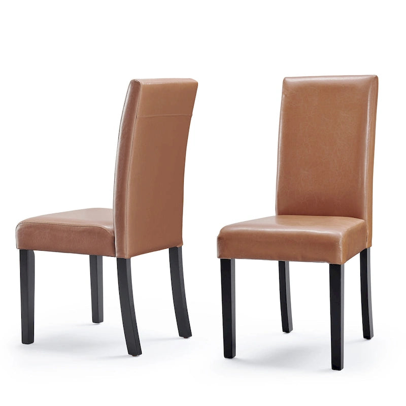 Chaises de salle à manger Parson en similicuir (Lot de 2)