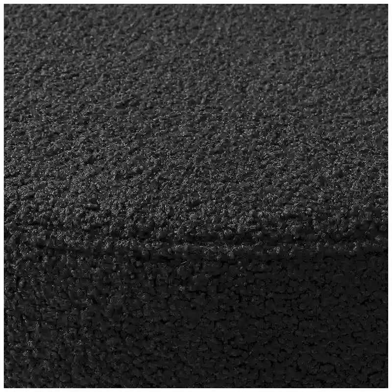Chaise de salle à manger en métal avec dossier incurvé en tissu, style milieu du siècle (lot de 6)