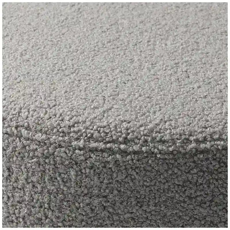 Chaise de salle à manger en métal avec dossier incurvé en tissu, style milieu du siècle (lot de 6)