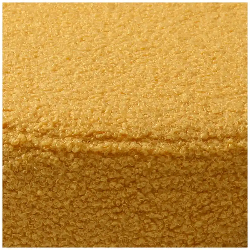 Chaise de salle à manger en métal avec dossier incurvé en tissu, style milieu du siècle (lot de 6)