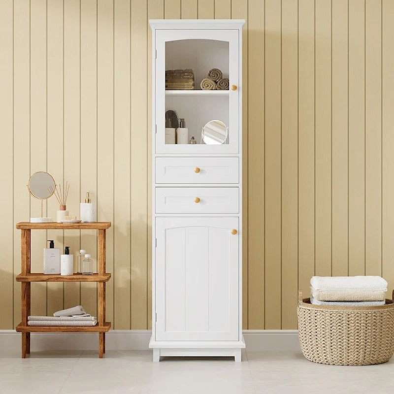 Modern Free-Standing Tall Bathroom Storage Cabinet